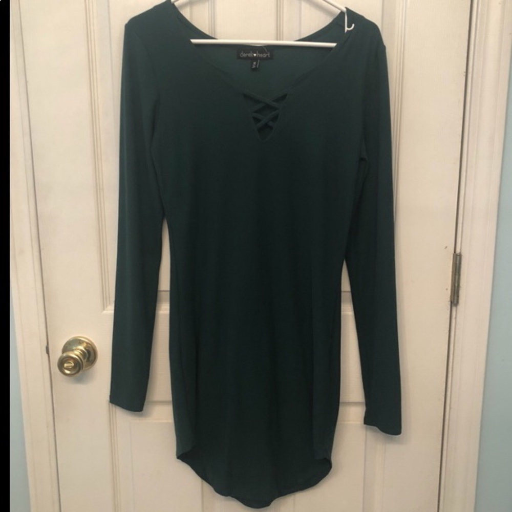 Derek Heart Dress Lace up
